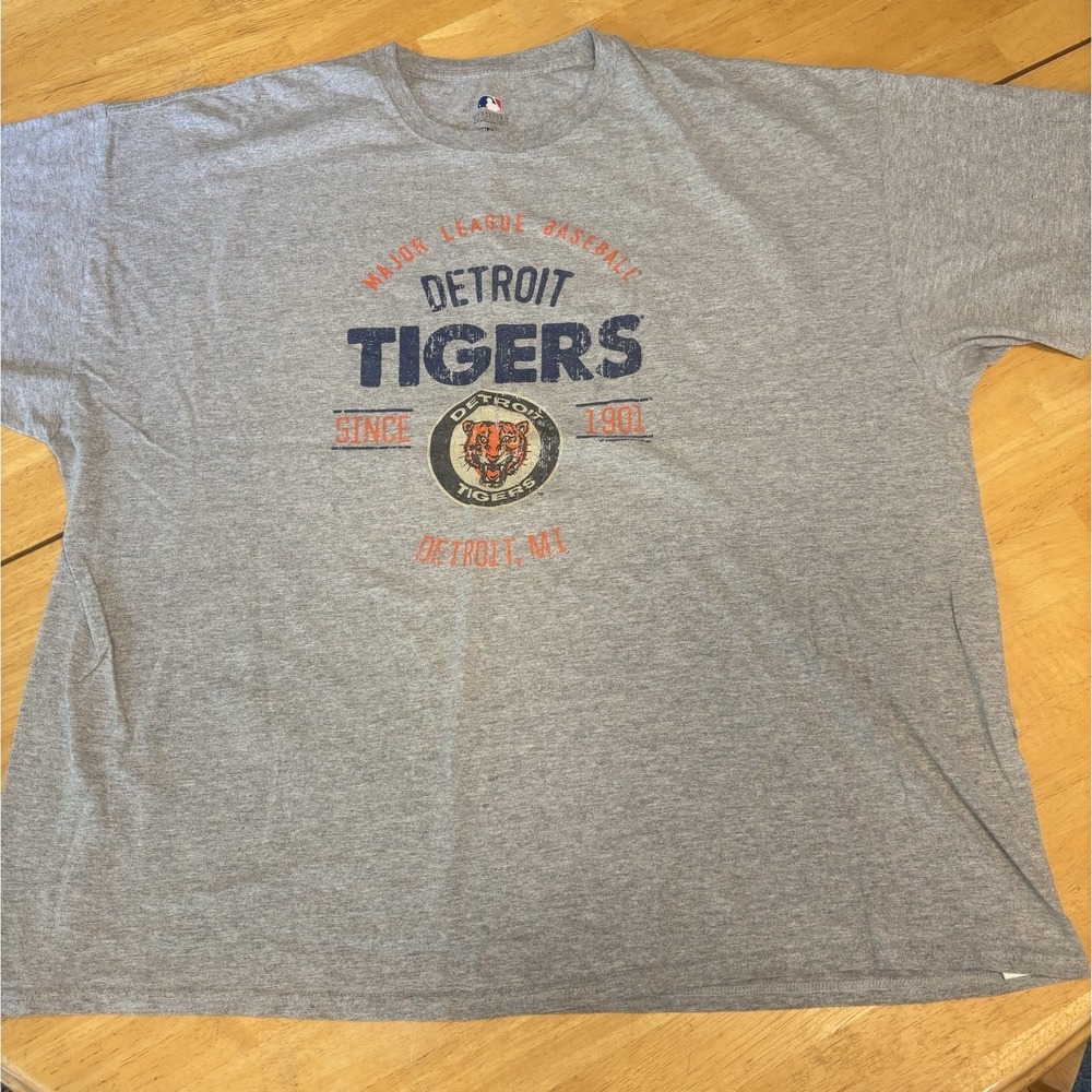 Detroit Tigers T‎ Shirt Mens 2XL  Sports Baseball MLB Short Sleeve VTG